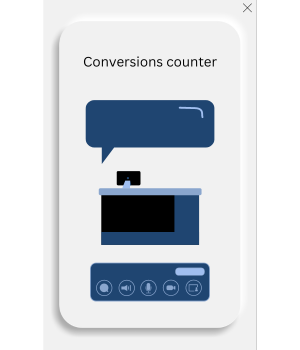 Conversion Counter Widget on AVidget.com